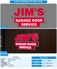 CUSTOM MOCKUP SIGN FOR Austen Vail