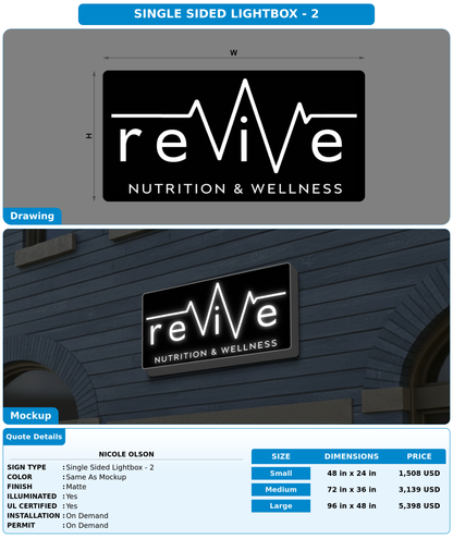 CUSTOM MOCKUP SIGN FOR Nicole Olson