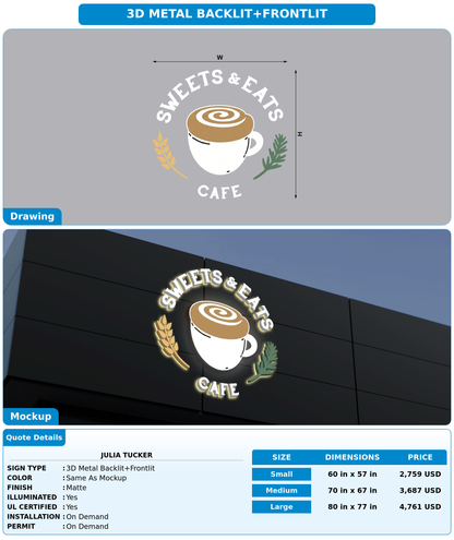 CUSTOM MOCKUP SIGN FOR Julia Tucker