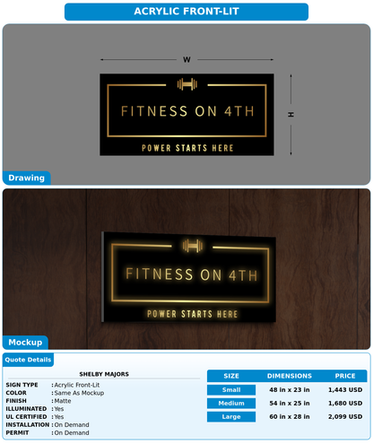 CUSTOM MOCKUP SIGN FOR SHELBY MAJORS