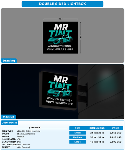 CUSTOM MOCKUP SIGN FOR John Wick