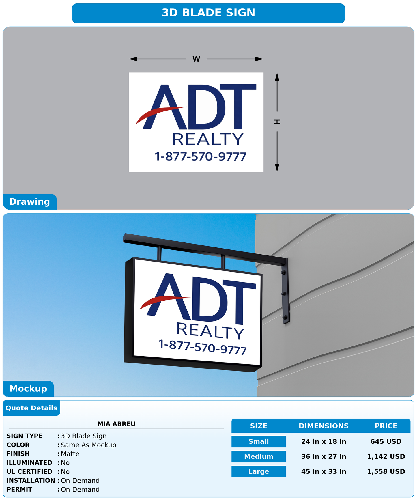 CUSTOM MOCKUP SIGN FOR Mia Abreu