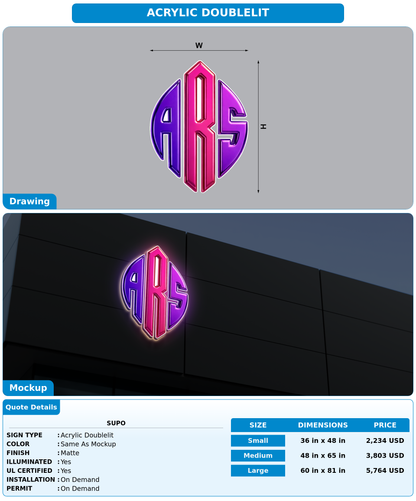 CUSTOM MOCKUP SIGN FOR Supo