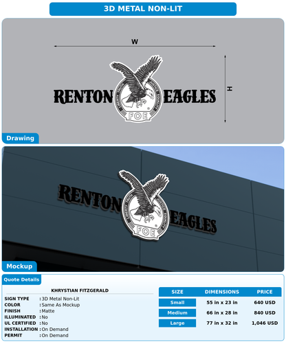 CUSTOM MOCKUP SIGN FOR Khrystian Fitzgerald