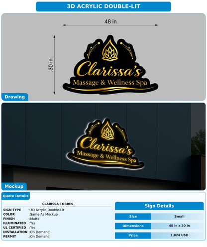 CUSTOM MOCKUP SIGN FOR Clarissa Torres