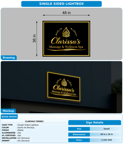 CUSTOM MOCKUP SIGN FOR Clarissa Torres