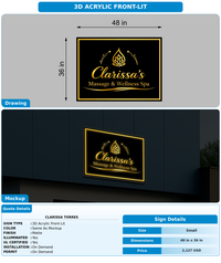CUSTOM MOCKUP SIGN FOR Clarissa Torres