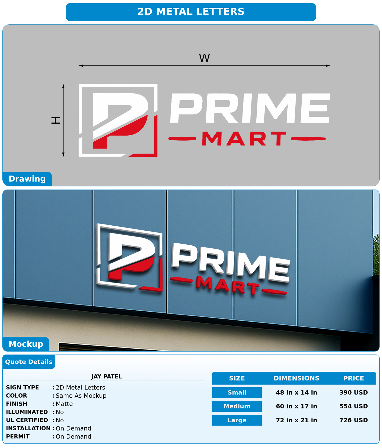 CUSTOM MOCKUP SIGN FOR Jay Patel
