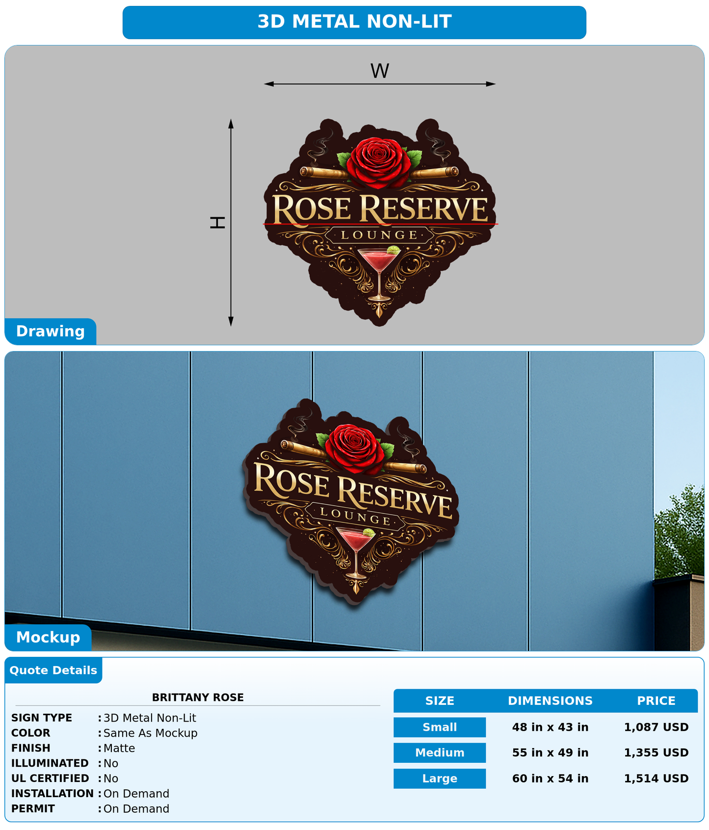 CUSTOM MOCKUP SIGN FOR Brittany Rose