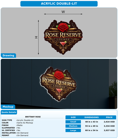 CUSTOM MOCKUP SIGN FOR Brittany Rose