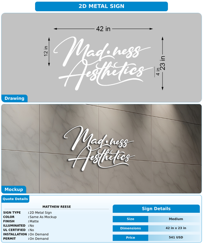 CUSTOM MOCKUP SIGN FOR Matthew Reese