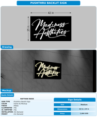 CUSTOM MOCKUP SIGN FOR Matthew Reese
