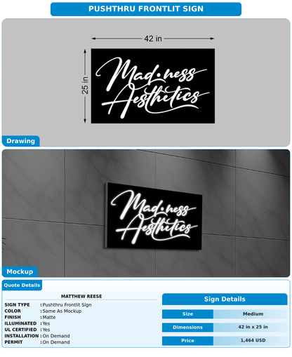 CUSTOM MOCKUP SIGN FOR Matthew Reese