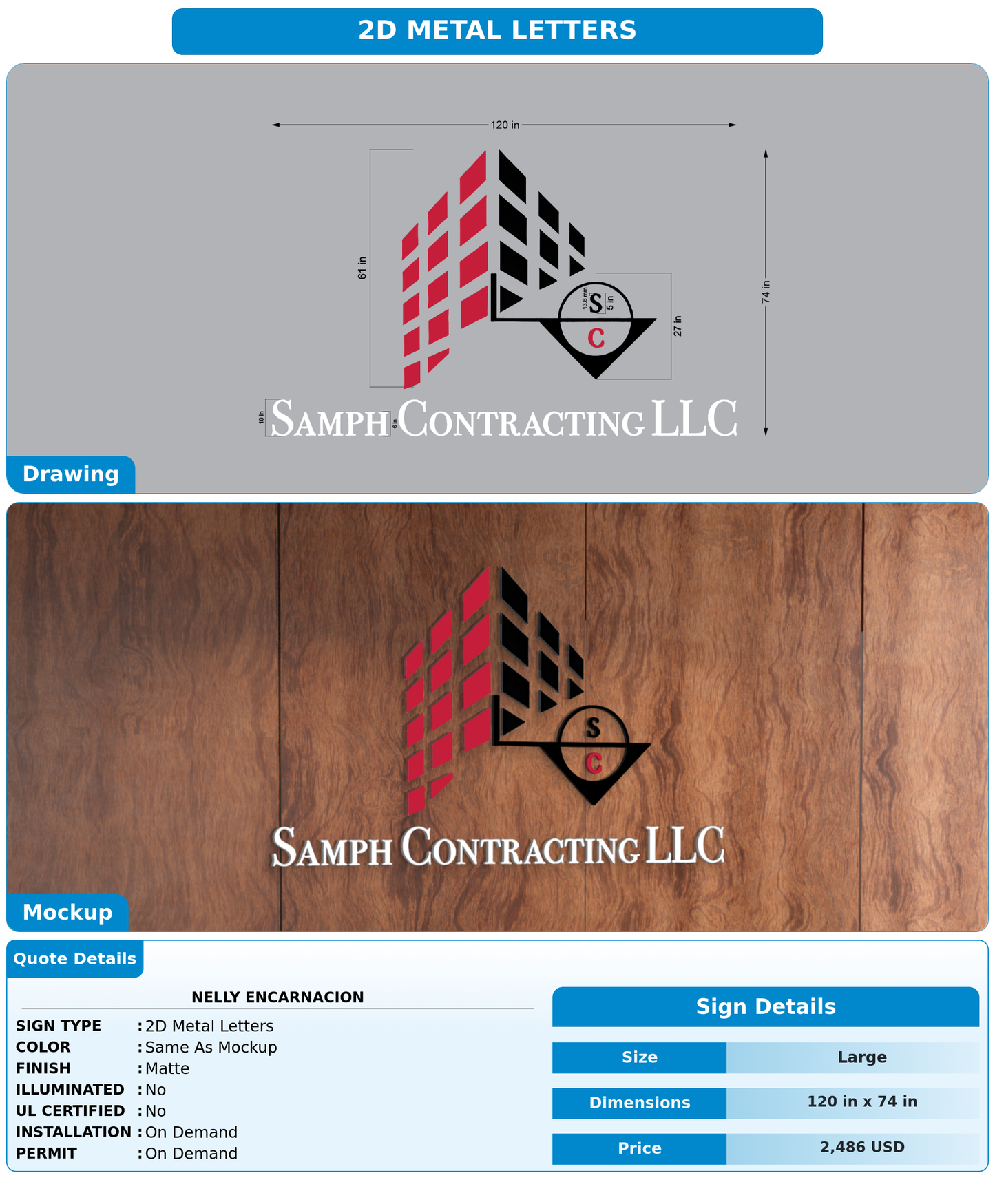CUSTOM MOCKUP SIGN FOR Nelly Encarnacion