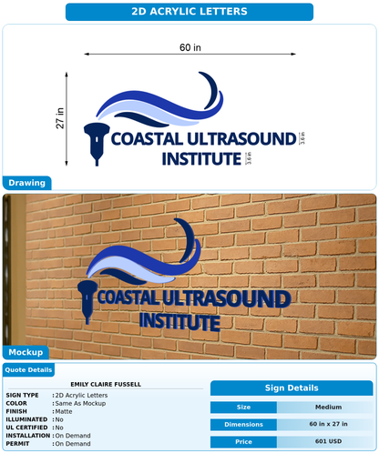 CUSTOM MOCKUP SIGN FOR Emily Claire  Fussell