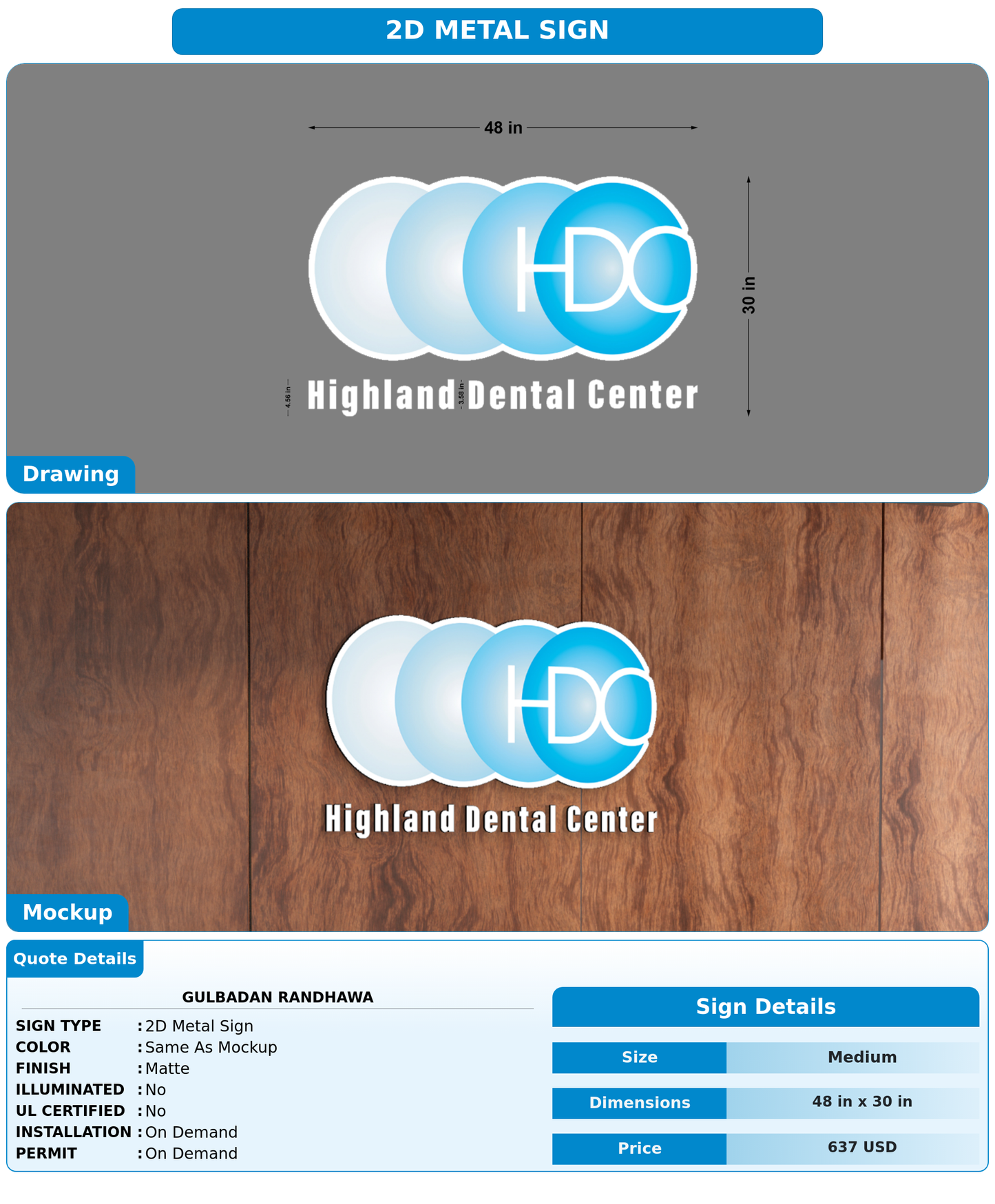 CUSTOM MOCKUP SIGN FOR Gulbadan Randhawa