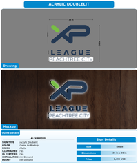 CUSTOM MOCKUP SIGN FOR Alex Rieffel