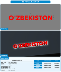 CUSTOM MOCKUP SIGN FOR Sher Printing LLC