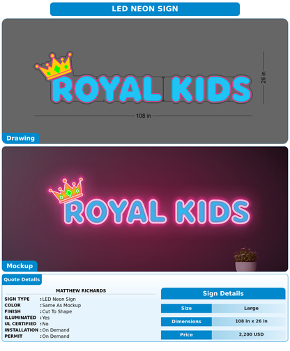 CUSTOM MOCKUP SIGN FOR Matthew Richards