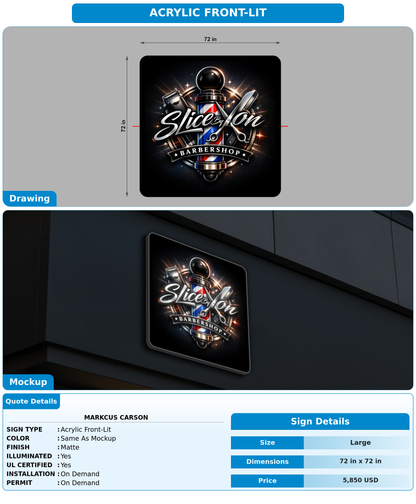 CUSTOM MOCKUP SIGN FOR Markcus Carson