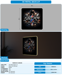 CUSTOM MOCKUP SIGN FOR Markcus Carson