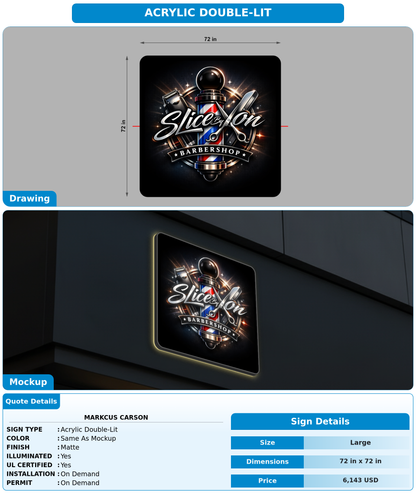 CUSTOM MOCKUP SIGN FOR Markcus Carson