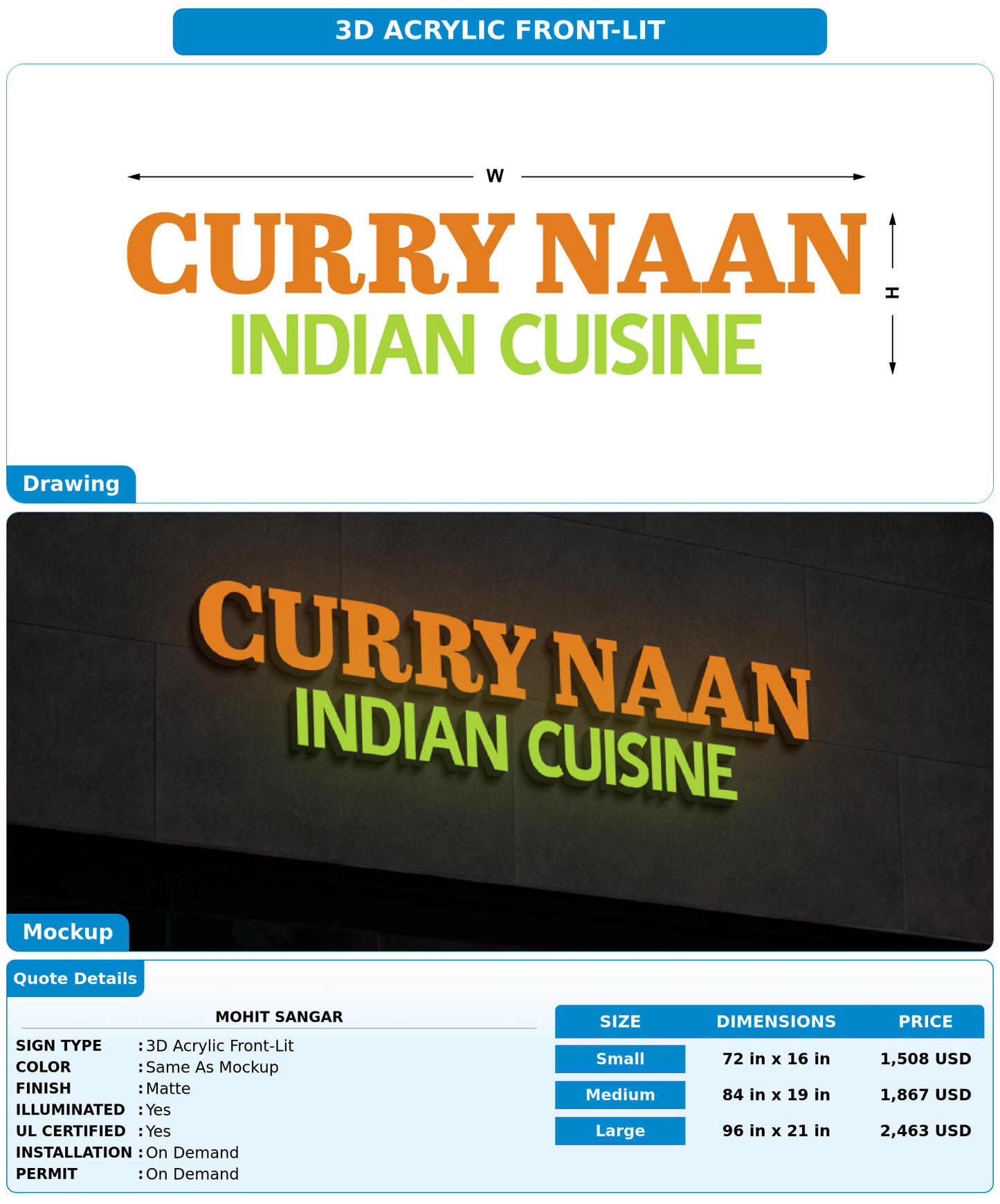 CUSTOM MOCKUP SIGN FOR mohit sangar