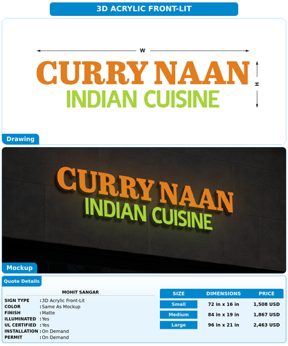 CUSTOM MOCKUP SIGN FOR mohit sangar