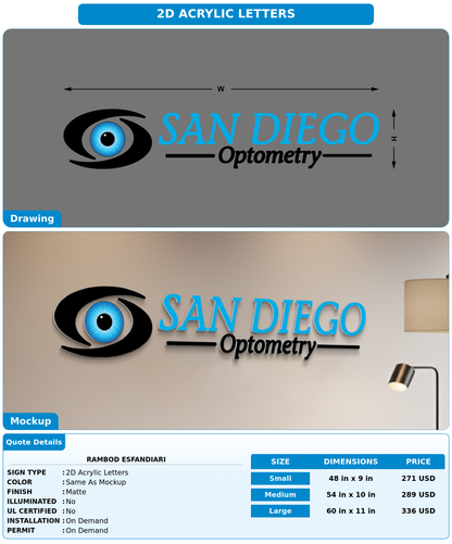 CUSTOM MOCKUP SIGN FOR Rambod Esfandiari
