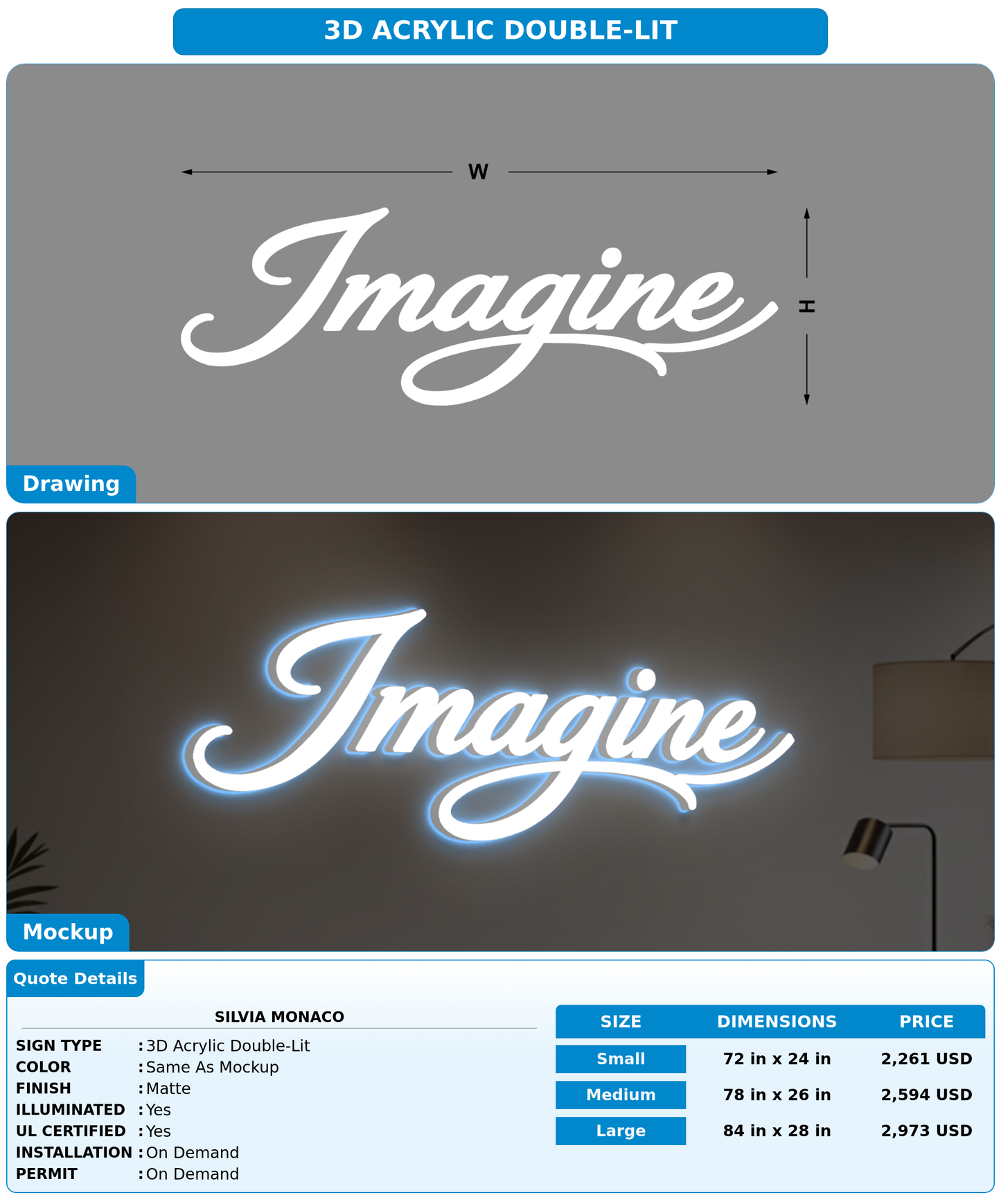 CUSTOM MOCKUP SIGN FOR silvia monaco