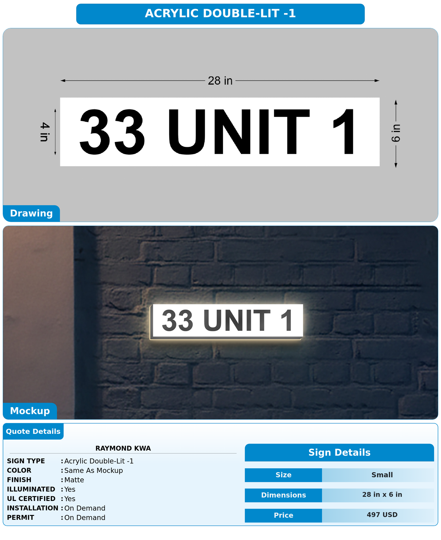CUSTOM MOCKUP SIGN FOR Raymond Kwa