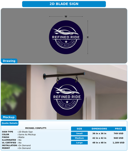 CUSTOM MOCKUP SIGN FOR Michael Conflitti