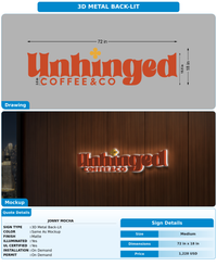 CUSTOM MOCKUP SIGN FOR Jonny Mocha
