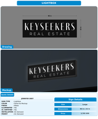 CUSTOM MOCKUP SIGN FOR Jennifer Grey