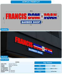 CUSTOM MOCKUP SIGN FOR Norma