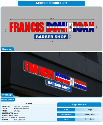 CUSTOM MOCKUP SIGN FOR Norma