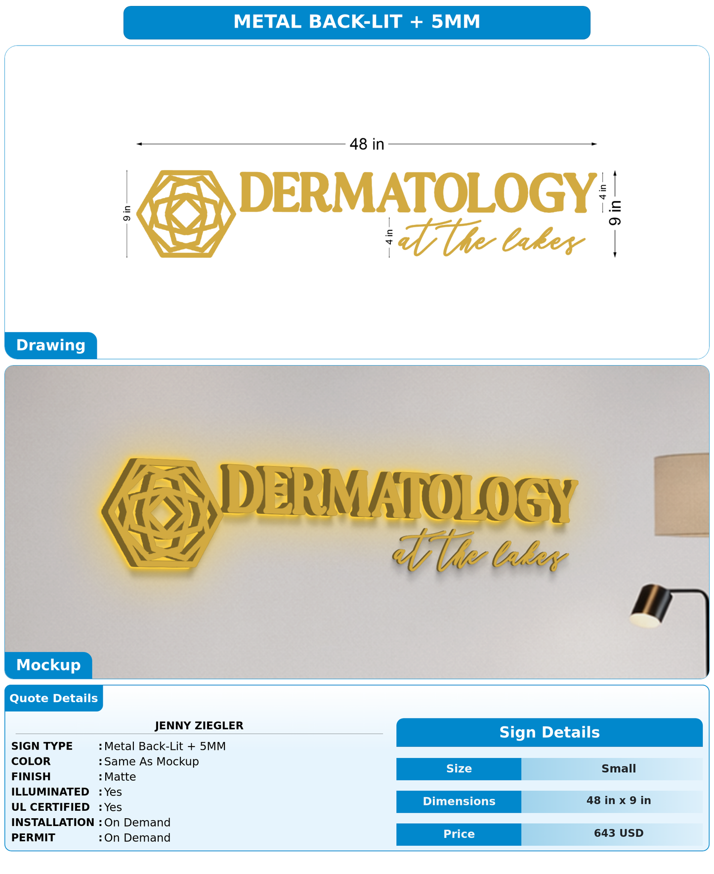 CUSTOM MOCKUP SIGN FOR Jenny Ziegler