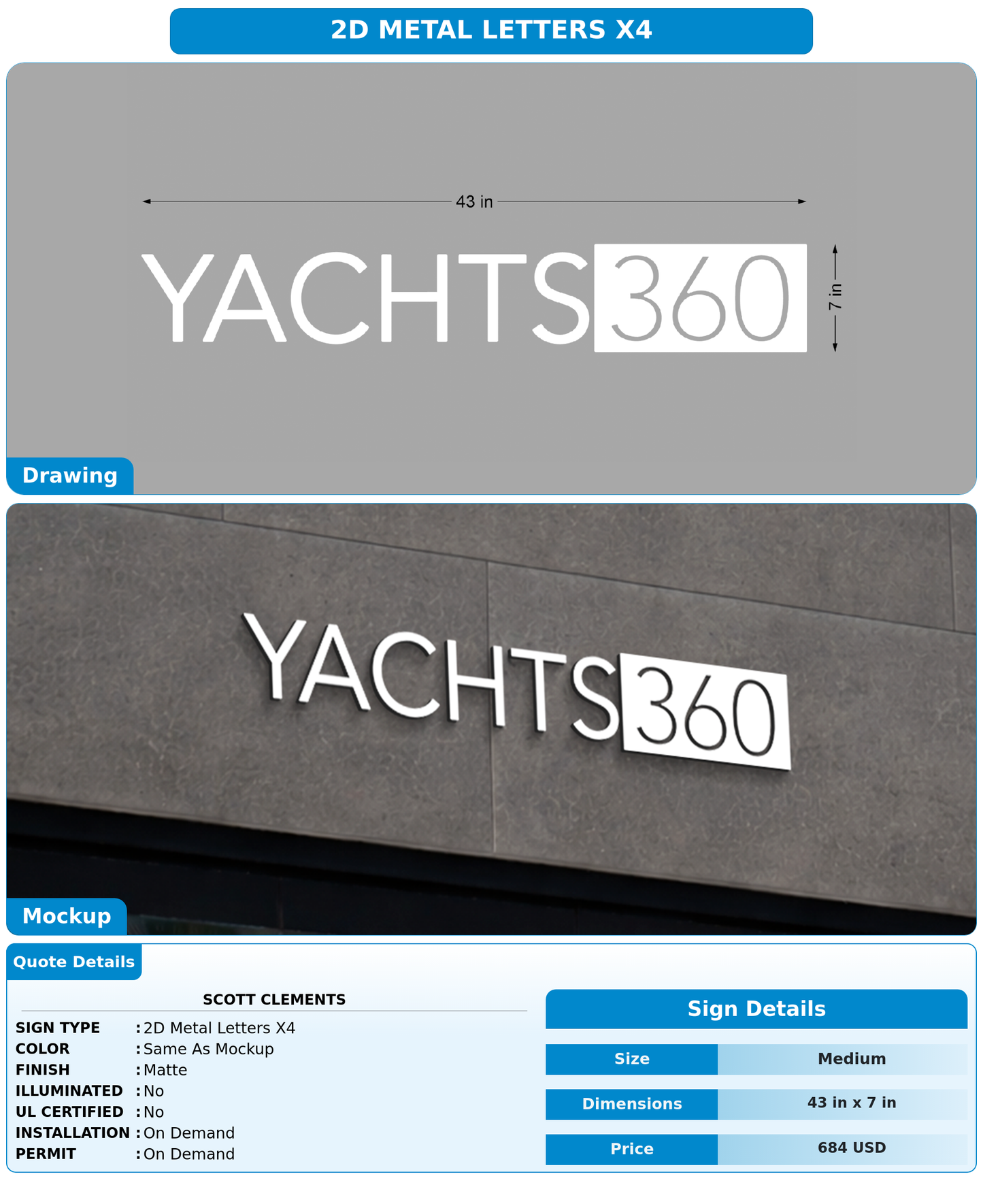 CUSTOM MOCKUP SIGN FOR Scott Clements