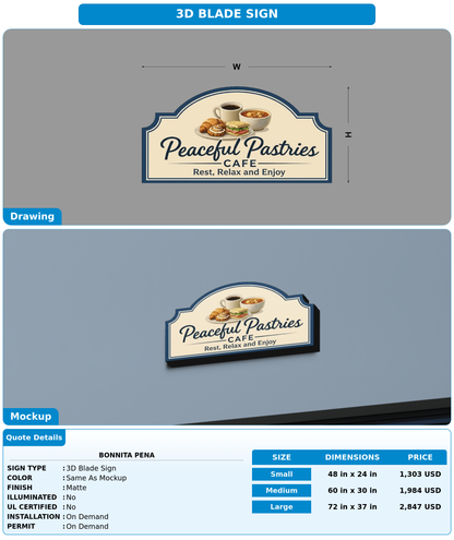 CUSTOM MOCKUP SIGN FOR Bonnita Pena
