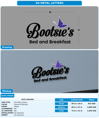 CUSTOM MOCKUP SIGN FOR Ruth Grooms