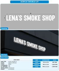 CUSTOM MOCKUP SIGN FOR Lena Kwon