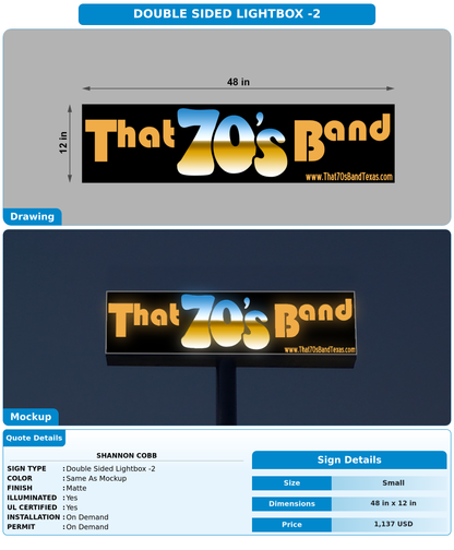 CUSTOM MOCKUP SIGN FOR Shannon Cobb