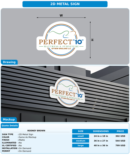 CUSTOM MOCKUP SIGN FOR Rodney Brown