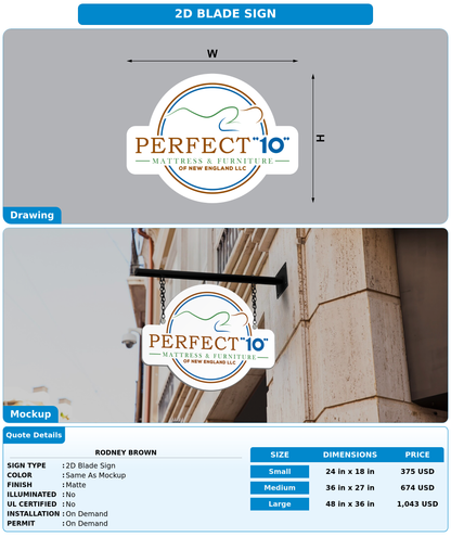 CUSTOM MOCKUP SIGN FOR Rodney Brown