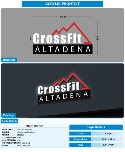 CUSTOM MOCKUP SIGN FOR Heath Clement