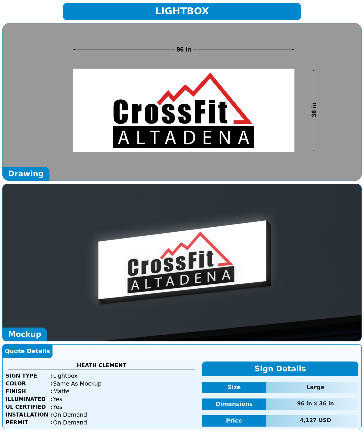 CUSTOM MOCKUP SIGN FOR Heath Clement