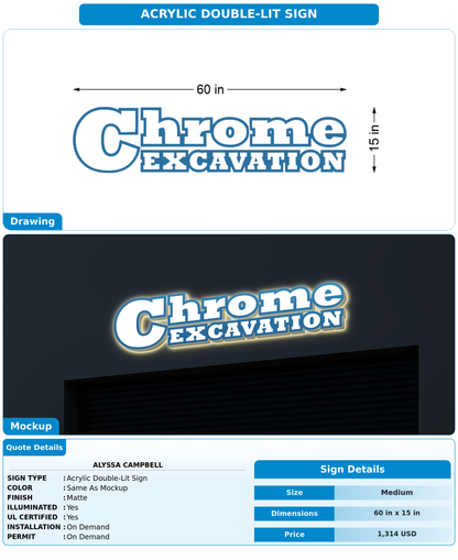 CUSTOM MOCKUP SIGN FOR Alyssa Campbell