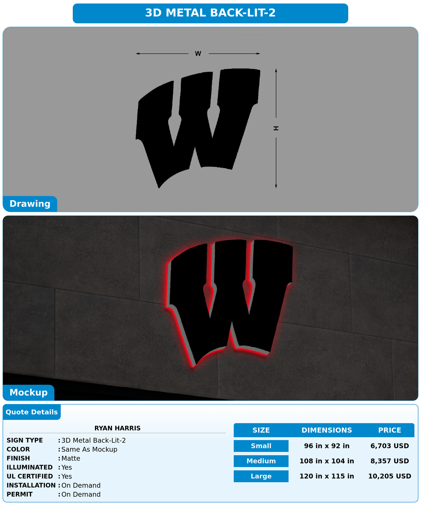 CUSTOM MOCKUP SIGN FOR ryan harris