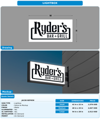 CUSTOM MOCKUP SIGN FOR Jacob Nephew