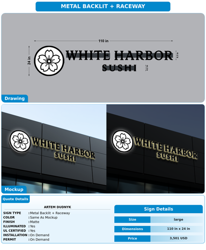 CUSTOM MOCKUP SIGN FOR Artem Dudnyk